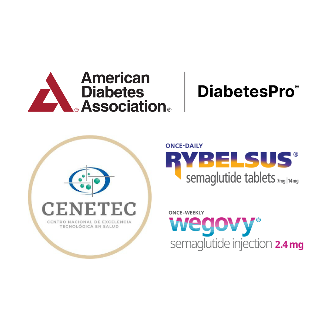 Logos de asociaciones y marcas reconocidas en salud y diabetes, mostrando avales y alianzas de NUSESA Center.